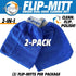 Flipper FLIP-MITT 2 in 1 Dual-Sided Terry Cloth and Microfiber All-Purpose Cleaning Mitt - 2 Pack...