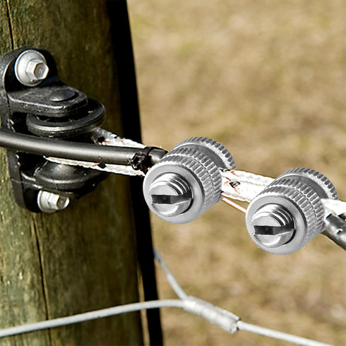 20 Pieces Split Bolt Joint Clamp Wire Connector Electrical Fence Connector Aluminium Alloy for Multiple Electric Fence...