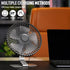 SLENPET 6 inch USB Desk Fan, Adjustable Tilt, 4 Speeds, Ultra-quiet, 90Rotation, Portable, Metal Base, Silver...
