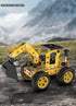 Erector Sets Metal Assembly Toys Model Excavator Kits STEM Projects Model Car Kits to Build Jixin Xyzhi Birthday Gifts for Kids 8-16 Yellow...