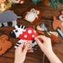 JOFOOK Kids Sewing Kit for Ages 6+, Fun and Educational Animal Craft Set for Boys and Girls, Felt Sewing Kits for Beginners, Kids’ Art Projects Pr...