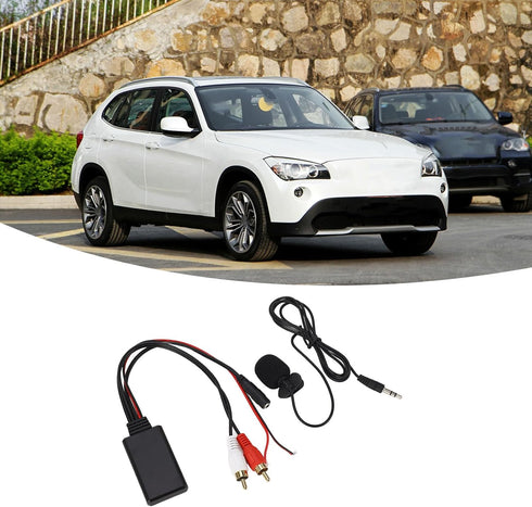 Bluetooth AUX Module 2 RCA Cable Adapter with Hands?Free Microphone...