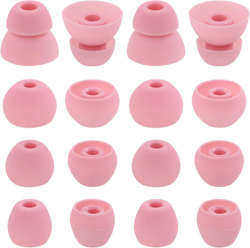ALXCD Eartips Compatible with BeatsX in-Ear Earbuds, 8 Pair S/M/L & Double Flange Soft Silicone Earbuds Tips, Compatible with Beats by Dr. Dre Bea...