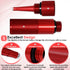 Extended Run Gas Cap with Brass Hose Fitting, Mess Free Oil Change Funnel, Magnetic Oil Dipstick Upgrade Red Aluminum for Honda EU3000i EU2000i EU...