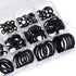uxcell Nitrile Rubber O-Ring Assortment Kit 200 Pieces 15 Sizes Metric Sealing Gasket Set for Automotive Mechanic Plumbing, Black...