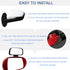 JONMON Blind Spot Mirror - 1 Pack Adjustable 360 Degree Rotation Car Auxiliary Convex Wide Angle Mirror Snap Way Clip On Side Rearview Mirror Univ...