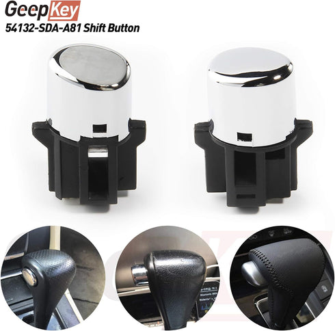 54132-SDA-A81 Shifter Shift Button Knob Repair Kit and 54141-SDA-A81 Shift Knob Side Plate for 2003-2006 Honda Accord...