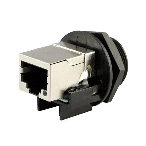 ASI ASICPICRJ45S RJ45 Panel Mount, Waterproof Connector (When Used with Cap), Shielded, Front Mount, Female, IP67, NEMA 6P, Cap Sold Separately...