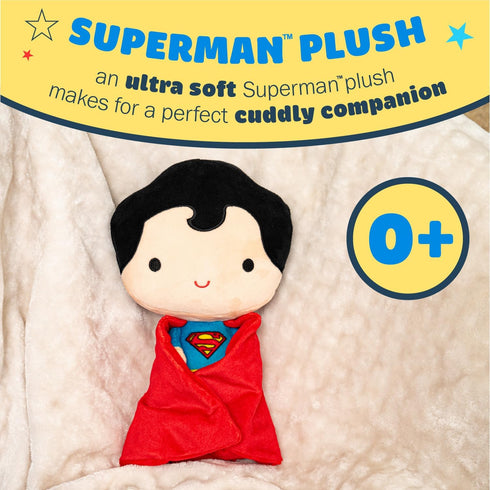 KIDS PREFERRED DC Comics Superman Soft Huggable Weighted Stuffed Animal Cute Plush Toy for Toddler Boys and Girls, Gift for Kids, Man of Steel 11....