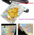 100 Pcs Holographic Resealable Packaging Bags for Small Business Supplies, Cute Small Color Smell Proof Foil Pouch Plastic Baggies for Lip Gloss S...