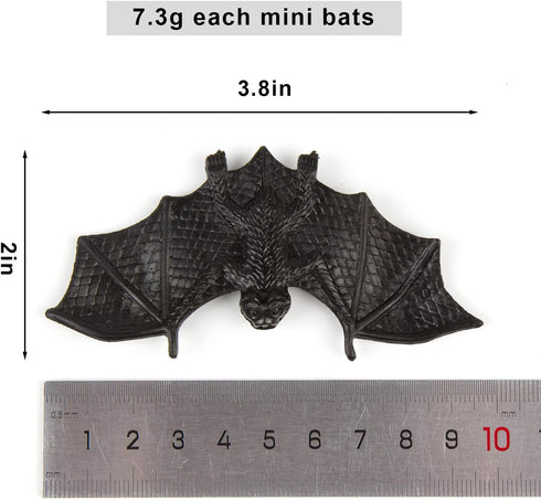 Plastic Bats Halloween,36pcs Mini Bats Halloween Decoration Party Favors Kids Gift Toy Prank Props Home Decor...