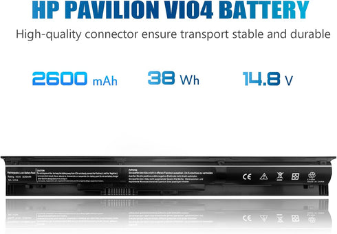 756743-001 VI04 V104 Laptop Battery for HP Pavilion 15-P 17-F Series 15-p011na 15-p165sa 15-p214dx 15-p003ax 17-f115dx 17-f215dx Fit 756744-001 75...