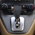 Compatible with DIY Genuine Leather Gear Shift Knob Cover Interior Accessories Protective Cover Decoration for Honda CRV 2008 2009 2010 2011 Black...