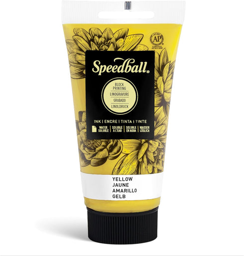 Speedball Water Soluble Block Ink -Yellow (2.5 Oz.)...