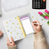 SOUL MAMA PVC A6 Budget Binder with Cash Envelopes for Budgeting - Cute Daisy Yellow Money Organizer for Cash Budget Binder, Clear Budgeting Plann...