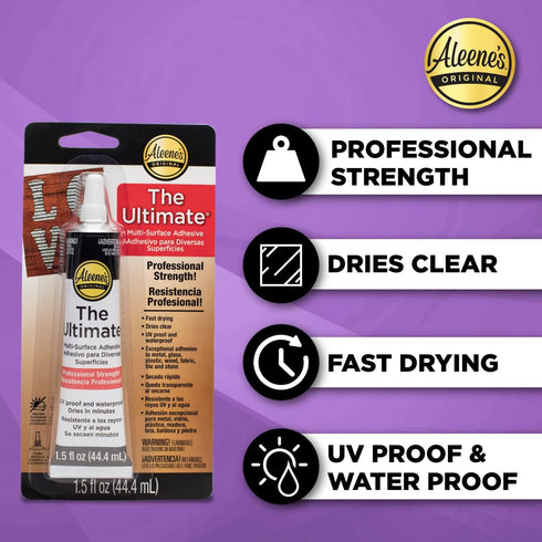 Aleene's The Ultimate Multi-Surface Adhesive, 3 Pack...
