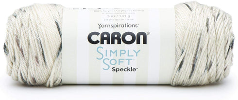 CARON Simply Soft Speckle Yarn, Seashell...