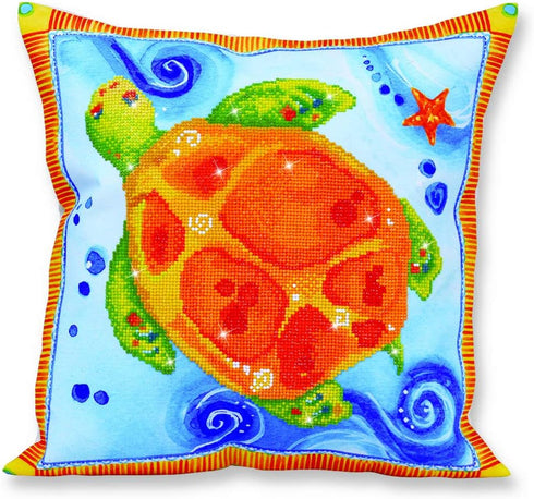 DIAMOND DOTZ ® - Turtle Journey, Partial Drill, Round Dotz, Diamond Painting Kits, Diamond Art Kits for Adults, Gem Art, Diamond Art, Kits, 17.7"x...