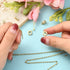 LiQunSweet 5Pcs Ring Brass Micro Pave Cubic Zirconia Hanger Links Bail Beads Dangle Hanger Beads for DIY Jewelry Making Supplies - 10x7.5mm(Golden...