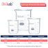 Glass Beaker Set, Low Form, Graduated 3.3 Borosilicate Glass Beakers, Vol.50,100,250mL, for Lab, Classroom, Craft, Kitchen,BKLGS3A1...