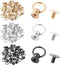 60 Set Screwback Round Head Rivet with Pull Ring, 3 Color 8MM Leather Rivets Kit Studs DIY Accessory Screw Rivets for Leather Craft Purse Phone Ca...