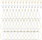 Earrings Beading Hoop Set Earring Making Kit Beading Hoop Earring Finding Hoop Open Beading Hoop Earrings Bulk with 148Pcs Earring Hooks Hoops Wir...