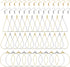 Earrings Beading Hoop Set Earring Making Kit Beading Hoop Earring Finding Hoop Open Beading Hoop Earrings Bulk with 148Pcs Earring Hooks Hoops Wir...