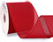 Ribbli Red Burlap Wired Ribbon, 4” Inch x Continuous 20 Yard, Wired Edge Ribbon for Wreaths,Big Bows,Tree Decoration,Outdoor Decoration...