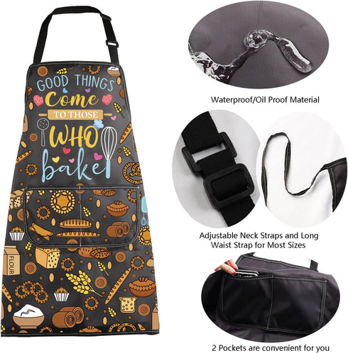 MBMSO Baking Apron the Secret Ingredient is Always Love Apron Baker Gifts Baking Cooking Gifts for Bake Lover Kitchen Apron...