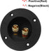 2-Way Speaker Box Terminal Cup, 3 Inch Round Stereo Screw Cup Connectors, Home Stereo Screw Cup Connectors, Pack of 2...