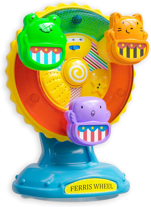 Lollipop Mesmerizing Lights and Sounds: Discover Ferris Wheel Toy - Suction Cup Musical Spinning Toy for Babies and Toddlers, Ideal High Chair Toy...