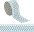 OLYCRAFT 10.9 Yards Jacquard Ribbon Trim 2.4 Inch Leaf Pattern Jacquard Polyester Ribbons Blue Leaf Jacquard Woven Embroidery Trim for DIY Sewing ...