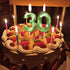 Green Happy Birthday Cake Candles,Wedding Cake Number Candles,3D Design Cake Topper Decoration for Party (Green Number 5)...