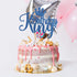 Blue Glitter King Birthday Cake Topper/Baby Shower/Boy Prince 1st 2nd 3rd 10th 13th 18th 21st 30th 40th 50th Birthday Cake Topper/Gender Reveal Pa...