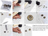 12 Set Leather Snap Fasteners Kit, 15mm Metal Button Snaps Press Studs with 5 Setter Tools for Clothes, Jackets, Jeans Wears, Bracelets, Bags (15m...