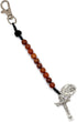 Catholic Prayer Pocket Rosary Holy Trinity Crucifix Saint Michael the Archangel Medal Corded Rosary Keychain Wooden Beads Tenner Open Style One De...