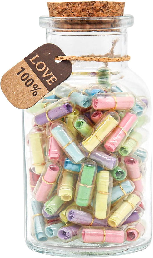 Capsule Letters Message in a Bottle - Cute Things Gifts for Boyfriend/Girlfriend - Love Letter for Anniversary, Birthday,Valentines Day, Mother's ...
