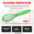 Chef Craft Premium Silicone Wire Cooking Whisk, 10.5 inch, Green...
