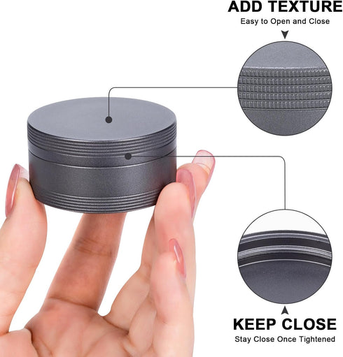Daily Metal Pill Box Pill Case - Single Waterproof Travel Pill Container Round Aluminum Alloy Storage Medicine Organizer Multitool EDC Every Day f...