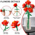 Rose Flower Bouquet Building Set, Flower Bouquet Building Toy Set for Boys Girls Age 6+, Adult, Creative Artificial Flowers Building Blocks Gift f...