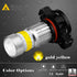 Alla Lighting 2800lm PSX24W 2504 LED Fog Light Bulbs 3000K Amber Yellow Xtreme Super Bright COB-72 SMD 12V122766...