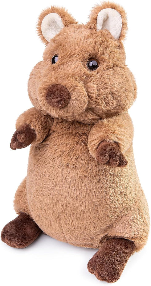 ZHONGXIN MADE Quokka Plush Toy - Realistic Quokka Stuffed Animals, Lifelike Short Tail Kangaroo Animals Stuffed Toys Birthday Gifts for Kids, 12In...