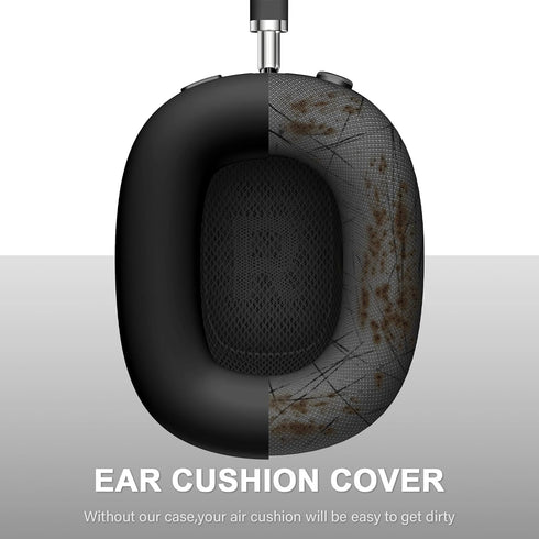 Silicone Case Cover for AirPods Max Case, Anti-Scratch Ear Pad Case Cover/Ear Cups Cover/Headband Cover for AirPods Max,Accessories Soft Silicone ...