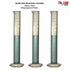 Graduated Measuring Cylinder Polypropylene Plastic 100ml 3-Pack (100ml, 3)...
