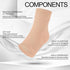 Ankle Brace Compression Sleeves Open Toe Compresion Socks 8-15mmHg for Women Men,Plantar Fasciitis Socks with Arch Support Beige L/XL...