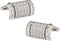 Wrapped Crystal Cufflinks in Clear Color - Arrives in Presentation Gift Box Perfect for Travel - Weddings Groomsmen...