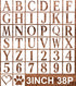 3 inch Letter Stencils for Painting on Wood,38pcs Alphabet Stencils Stencil Letters Numbers Stencils for Wall Wood Porch Fabric Journal Cookie...