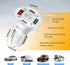 4 Ports Car Fast Charging Charger Cigarette Lighter Adapter, Super Fast Auto Charging Cigarette Lighter Plug with QC 3.0, PD 20W, Type C, 3.1 A, V...