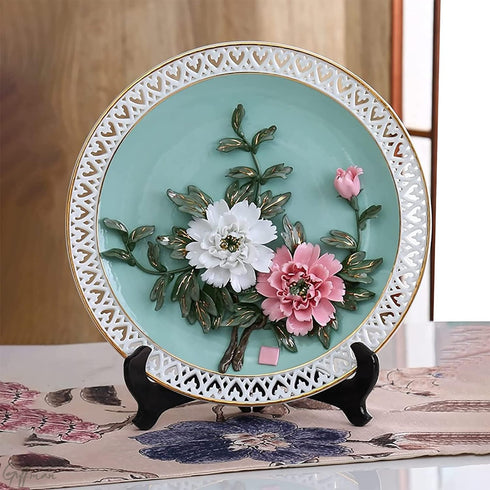 Guffman 12 Inch Wooden Display Stand - Black Wood Plate Stand Frame - Decorative Plate Holders Stands for Display Pictures, Cookbooks, Home, Birth...