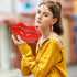 QZUnique Lips Evening Clutch Purse, Acrylic Banquet Handbags, Chain Gold/Silver/Bronze Women Fashion Crossbody Shoulder Bag...